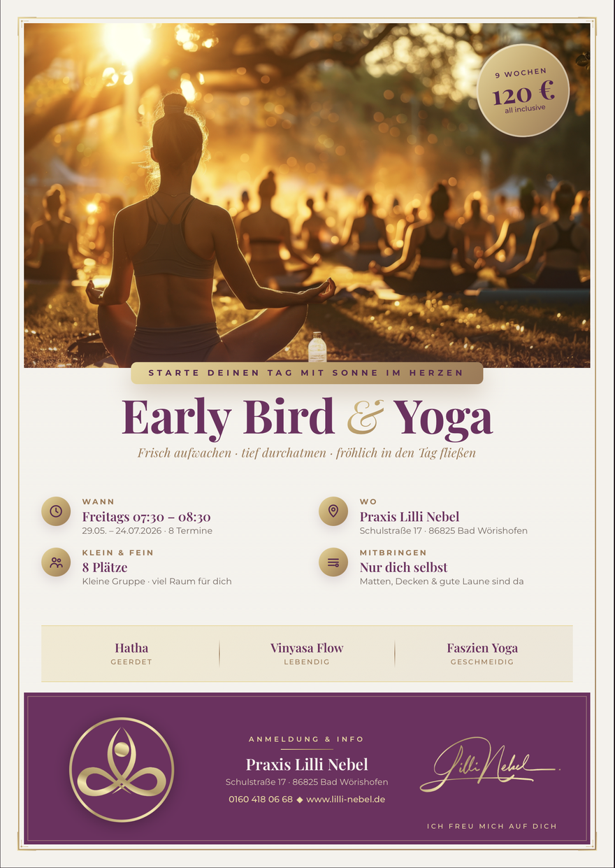 Early Bird & Yoga – Privatpraxis Lilli Nebel