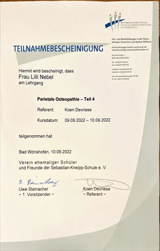 Parietale Osteopathie – Teil 4