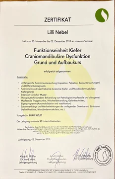 CMD – Funktionseinheit Kiefer