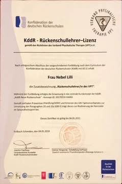 KddR – Rückenschullehrerin